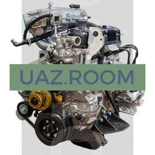Двигатель  УМЗ-42164 АИ-92 ГАЗель Бизнес, ЕВРО-4, под ГУР, 1 катушка, поликлин., без компрессора